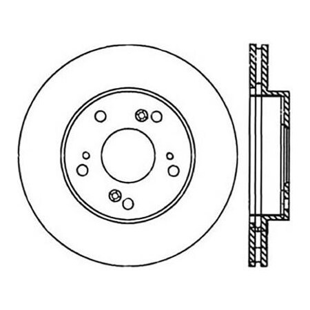 Centric StopTech Premium Cryostop Rotor; Front, StopTech 120.40056CRY